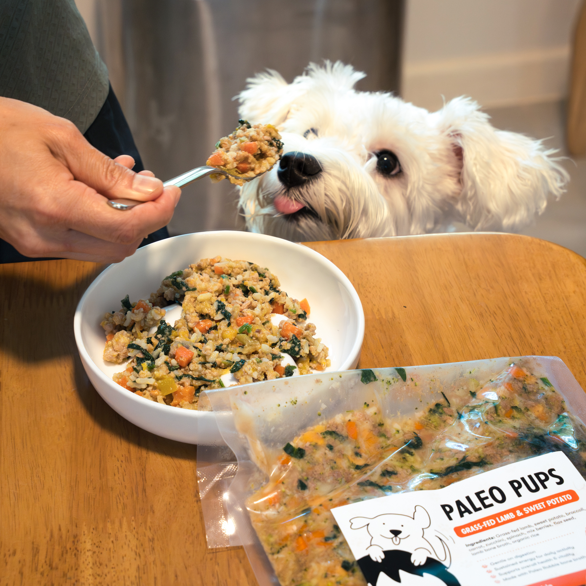 Paleo Pups Dog Food - Grass-fed Lamb & sweet potato